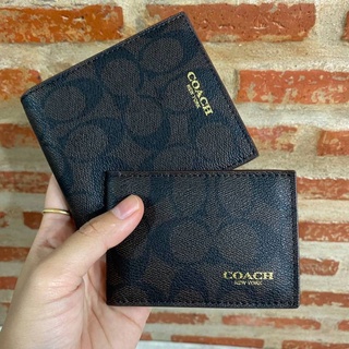 Coach Short Wallet 🔥SALE🔥กระเป๋าสตางค์ผู้ชาย หรือ ผู้หญิง ส่งฟรี