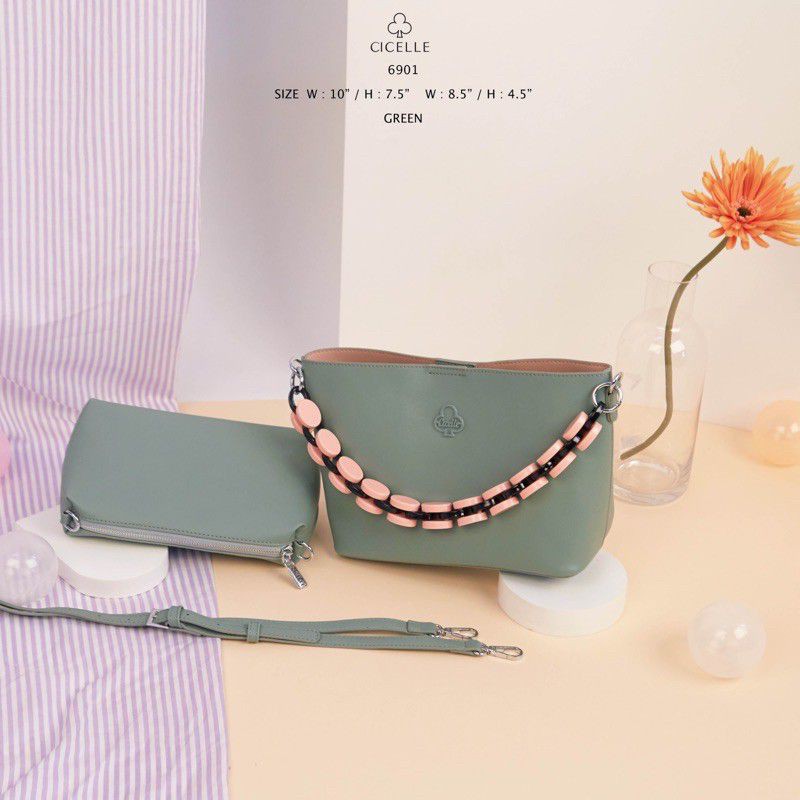 กระเป๋าแบรนด์ CICELLE (ซี-เซล) สไตล์ Modern Luxury #6901 #3