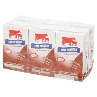 ✨ขายดี✨ ไทย-เดนมาร์ค ผลิตภัณฑ์นมปรุงแต่ง ยูเอชที รสช็อกโกแลต 250มล. x 6 กล่อง Thai-Denmark Chocolate Flavoured UHT Milk
