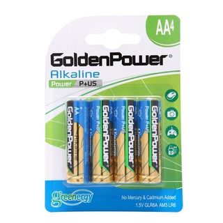 GOLDEN POWER ALKALINE AA 2A 1.5V ถ่านอัลคาไลน์ ขนาด AA และ AAA