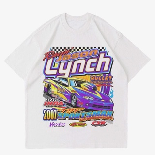 เสื้อยืดสีขาวเสื้อยืด ลาย Nascar RUMBLE WHITE VINTAGE | เสื้อยืด ลาย RACING CAR | เสื้อยืด พิมพ์ลาย Nascar Race CarS-4XL