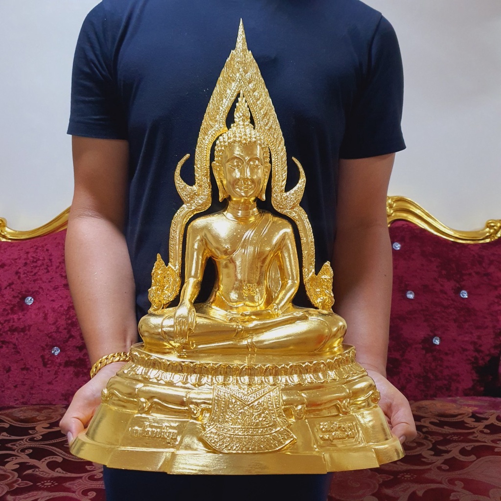 สมเด็จองค์ปฐม ซุ้มเรือนแก้ว หลวงพ่อฤาษีลิงดำ วัดท่าซุง งานทองเหลืองปิดทองคำแท้ทั้งองค์ ของแท้บูชาจาก