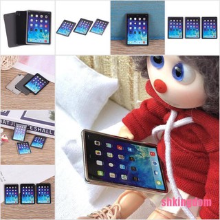 [SHKIb] 1:12 Dollhouse Miniature Tablet Mini Laptop Computer Model Doll House Decor Toy DOM