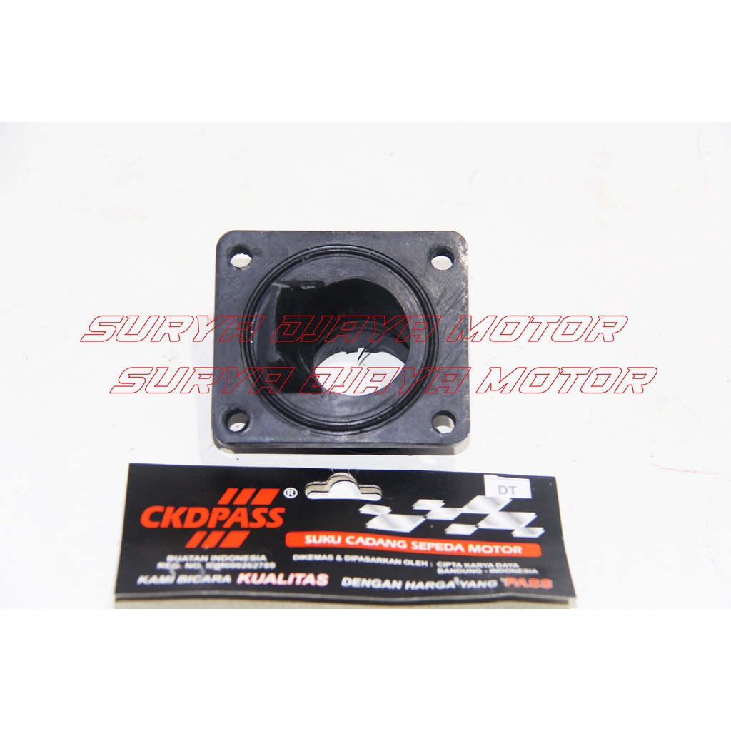 Yamaha DT 100 DTX สีดํา Retro คาร์บูเรเตอร์ยางท่อร่วมไอดี