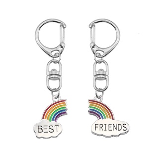 พร้อมส่ง พวงกุญแจคู่รัก ลาย Best Friend BFF Friendship ของขวัญสําหรับเด็กผู้หญิง ผู้ชาย