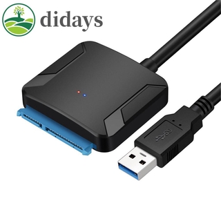 Didays 11 . 30 Usb 3 . 0 To Sata 2 . 5 นิ้ว 3 . 5 นิ้วฮาร์ดไดรฟ์ Ssd อะแดปเตอร์สายเคเบิ้ล