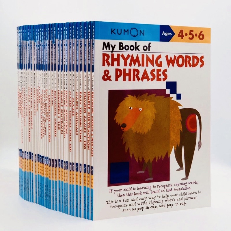 Kumon Workbooks Educational Children’s English Enlightenment แบบฝึกหัดเสริม￼ทักษะคุมอง ระดับอนุบาล สำหรับเด็กวัย 2-8 ปี ราคา ถูกที่สุด ดีลบีเคเค