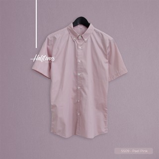 เสื้อเชิ้ตแขนสั้น - Pastel Pink