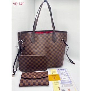 Louisvuitton หลุยส์ช้อปปิ้ง ไซค์14” กระเป๋าหลุยส์ เซท2ใบ เซท3ใบ ลายหลุยส์