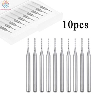 WHOOPS~10pcs 1mm Carbide End Mill Engraving Machine Bit For PCB Machine 1/8Inch Shank#whoopstore