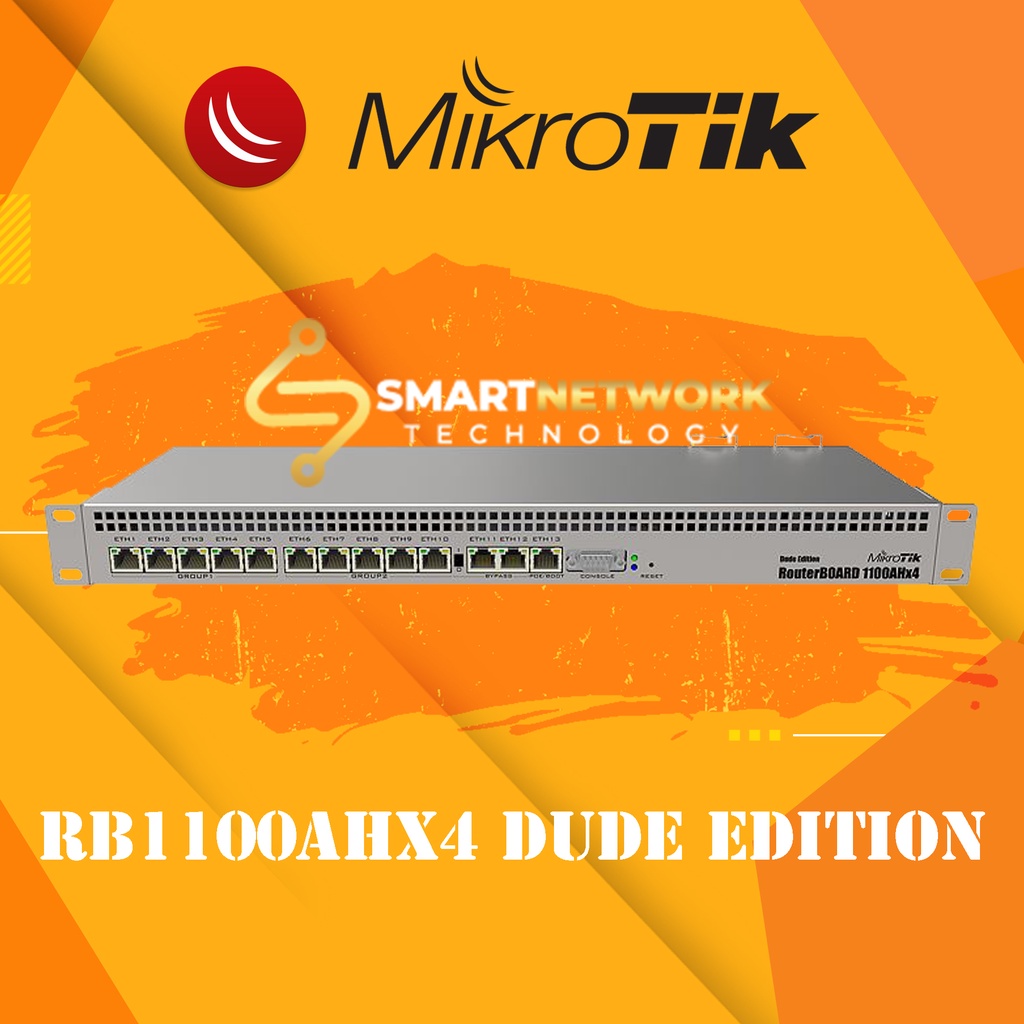 Mikrotik RB1100AHx4 Dude Edition  🔸💥 สินค้ารับประกัน   🔸💥 ออกใบกำกับภาษีเต็มรูปแบบได้