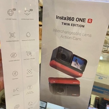 Insta360 ONE R Twin Edition 4K + 360 Lens Action Camera (การรับประกัน Insta360 อย่างเป็นทางการ) 1 ชิ้น