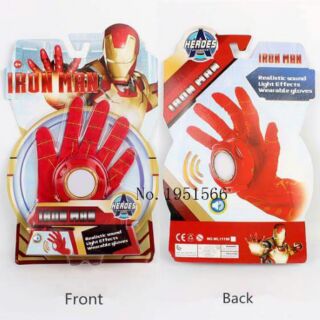 ราคาตัวแทน 12
ถุงมือ Iron Man 
ที่บริเวณฝ่ามือ จะมีไฟ และเสียง