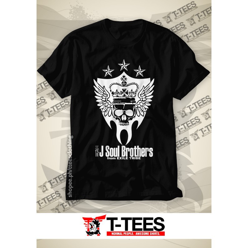 เสื้อยืด รุ่น J Soul Brothers - Exile Tribe Fan - สีดํา ไม่ซ้ําใคร ราคาถูก