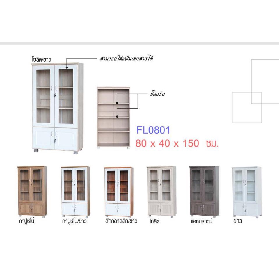 ชั้นวางของ 80 ซม.สูง 150 ซม.รุ่น FL0801 (สินค้าแพ็คกล่อง)