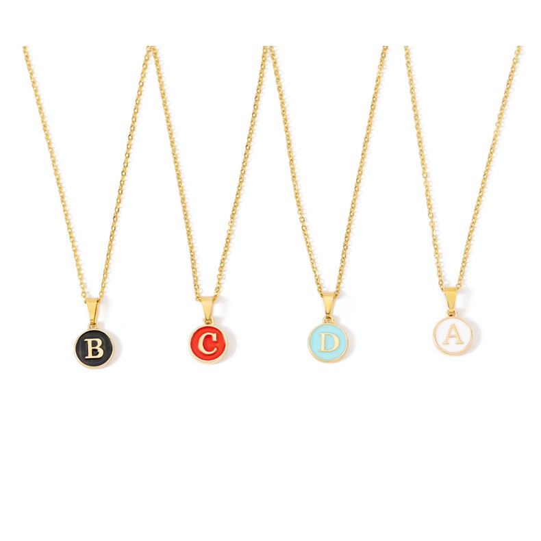 จี้ตัวอักษรภาษาอังกฤษ 26 ตัว สีเหลือง สองด้าน สําหรับทําเครื่องประดับ สร้อยข้อมือ ต่างหู สร้อยคอ diy
