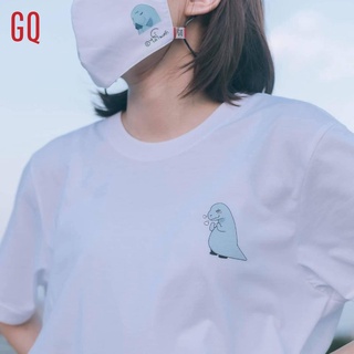 Bxzr //GQ X Dinosad เสื้อยืดผ้าสะท้อนน้ำ สกรีนลาย ไดโนฮึ้บสู้!