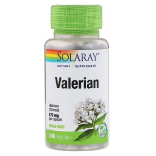 Solaray, Valerian, 470 mg [ 100 VegCaps ] valerian puritan now