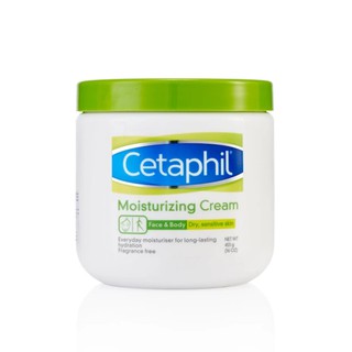 Cetaphil Moisturizing Cream 453 g. เซตาฟิล มอยส์เจอไรซิ่ง ครีม บำรุงผิว หน้าและผิวกาย 453 กรัม ผิวแห้ง อ่อนโยน