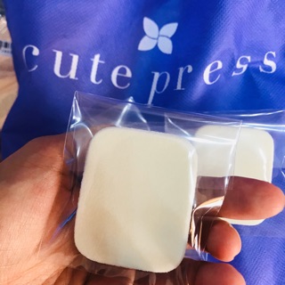 Cutepress puff พัฟ ฟองน้ำ แต่งหน้า พัฟแป้งอัดแข็ง แป้งพัป คิวท์เพรส ของแท้