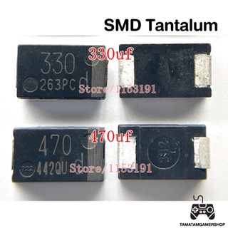 ตัวเก็บประจุ SMD Tantalum Capacitor-replace NEC/TOKIN OE907 OE128 330uF,470uF 2.5V,6V PS3 Replacement