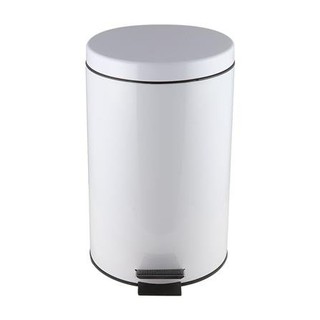 ถังขยะเหยียบกลม SK02001D-1-005 12L สีขาว SKU: 1097789