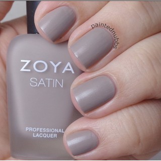 พร้อมส่ง Zoya Rowan Satin finish  สี taupe nude cream ฟินิชแบบซาติน ไม่แม่ทจนดูแห้ง หรือเงาเว่อวัง ออกสุภาพๆ นู้ดๆ