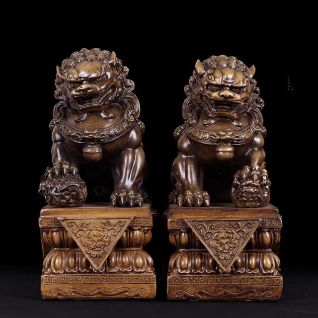 สิงห์ สิงโตคู่ สิงห์โตคู่มงคล ตัวผู้และตัวเมีย ของขวัญตกแต่งบ้าง ขนาด18 นิ้ว 狮子 ราคา ถูกที่สุด ดีลบีเคเค แกลเลอรีภาพที่ 6