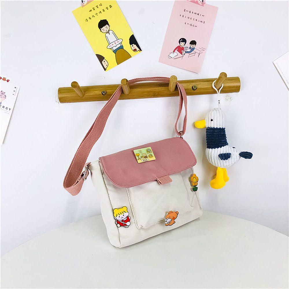 DAYBREAK Women Small Canvas Bag Student Shoulder Purse Harajuku