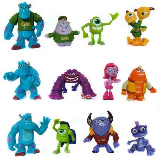 ฟิกเกอร์ Monsters University Sully &amp; Mike Anime ของเล่นของสะสมสําหรับเด็ก 12 ชิ้น