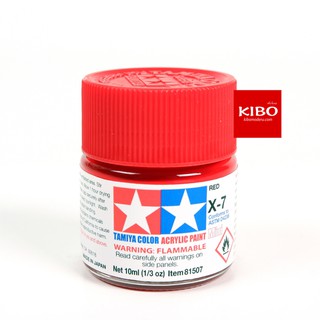 สีสูตรน้ำ TAMIYA X-7 Red (10 Ml)