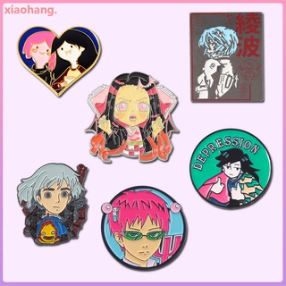 เครื่องประดับ เข็มกลัด ลายการ์ตูนอนิเมะ Demon Slayer Ray Ayanami Lapel Badge The Disastrous Life of Saiki K Pin สําหรับตกแต่งเสื้อผ้า กระเป๋า