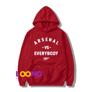 เสื้อแจ็กเก็ต มีฮู้ด ลาย Arsenal VS Everybody The Gunners สําหรับผู้ชาย 249