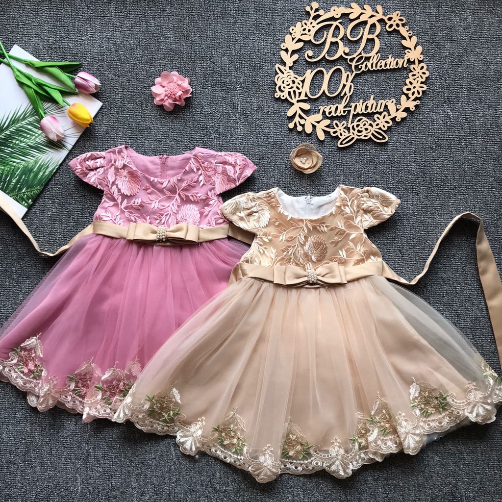 LITTLE BEAR KIDS GOWN 668-JN*4 (W HEADBAND) 66642