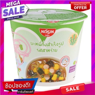 นิสชินบะหมี่กึ่งสำเร็จรูปมินิคัพรสสาหร่าย 40กรัม Nissin Instant Noodles Mini Cup Seaweed 40g.