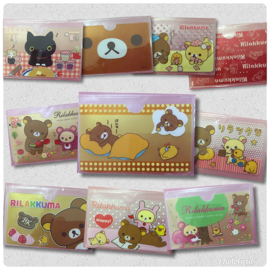 ซื้อ10ชิ้นฟรี1ชิ้น ซองใส่บัตรต่างๆ#1(หมี)