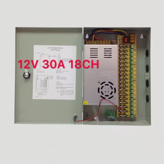 ชุดจ่ายไฟ กล้องวงจรปิด Power Supply cctv 18 Channel 12V30A