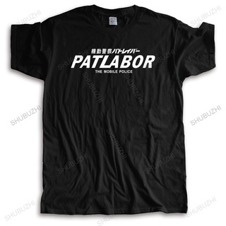 เสื้อยืดครอปมาใหม่ เสื้อยืดผ้าฝ้าย พิมพ์ลาย PATLABOR แฟชั่นฤดูร้อน สําหรับผู้ชายS-5XL