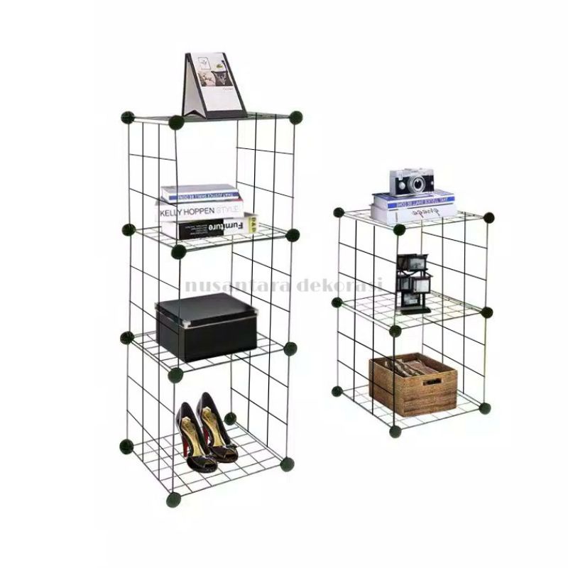 ตะแกรงอเนกประสงค์ 30 BOOKSHELVES MULTI-FUNCTIONAL GRID PANELVES DISASSEMBLY SHELVES MODERN MINIMALIS