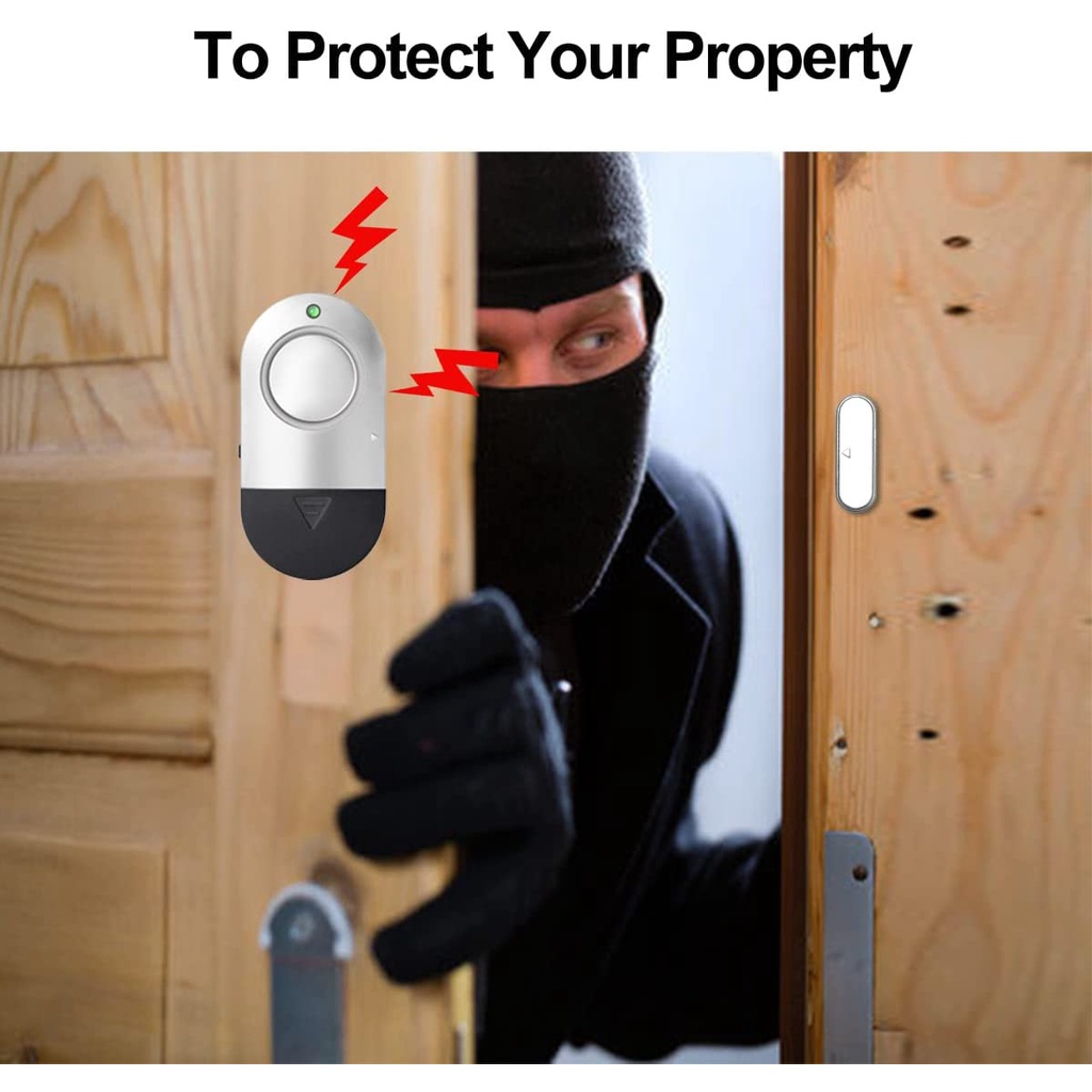 Kiprun ประตูหน้าต่างนาฬิกาปลุก, Home Security ไร้สาย Burglar Alarm ประตูแม่เหล็ก Sensor 120dB Anti-theft Alarm สําหรับบ้านเด็กความปลอดภัย,Burglar Alert ราคา ถูกที่สุด ดีลบีเคเค แกลเลอรีภาพที่ 5