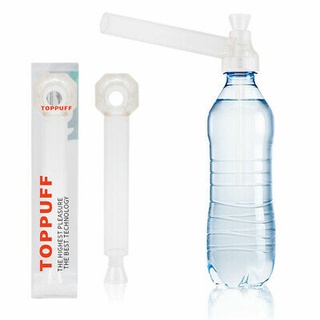 Top Puff  ครบชุดพร้อมแก้ว หมุนปิดฝาขวดน้ำใช้ได้ทันที (Portable Water Screw On Bottle)