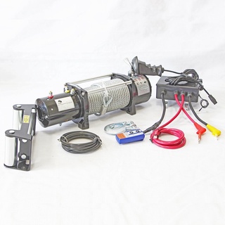 Electrical Winch วินซ์มอเตอร์ไฟฟ้า เหมาะงานลากดึง ไม่เหมาะงานยกลาก 5.4ton 6HP JSSR 12000LB