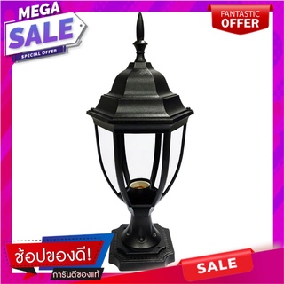 ไฟหัวเสา LIGHT MOS LM6005 CLASSIC สีดำ ไฟหัวเสา POST MOUNTED LAMP LIGHT MOS LM6005 CLASSIC BLACK