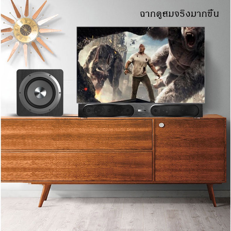 100W 6.5 นิ้ว ตู้ลำโพงซับ Active Subwoofer ซับวูฟเฟอร์ สำหรับ โฮมเธียเตอร์ เชื่อมต่อได้กับ ลำโพงของเครื่องเสียงทุกแบบ