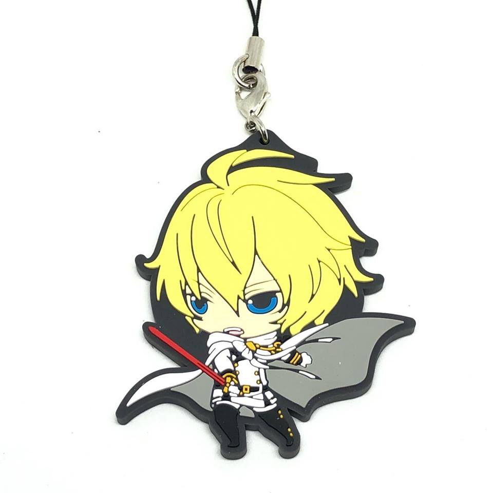 Seraph Of The End Owari No Seraph Bandai Keychain Key Ring Rubber Strap Charm Action Figures Fzgil Toys Hobbies