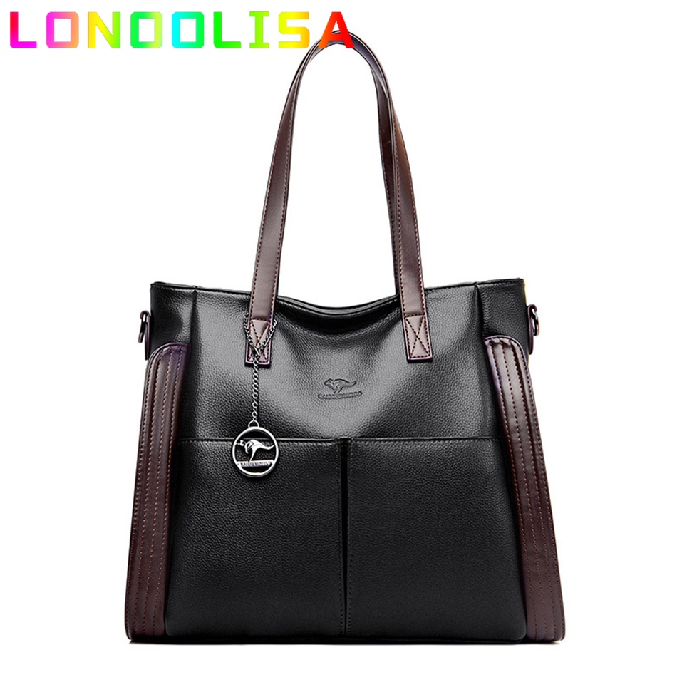 Large Capacity Leather Shoulder Bags for Women 2022 New Luxury Handbags