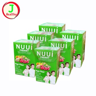 NUUI Fiberry _"6 กล่อง"_ หนุย ไฟเบอร์รี่ (10 ซอง x6)