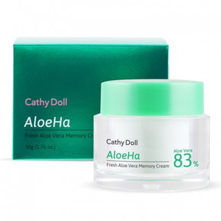 Aloe Vera Memory Cream 50g Cathy Doll Aloe Ha กระจายความสดชื่นให้ผิวสวย ด้วยเมมโมรี่ครีมอโลเวร่า