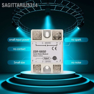 Sagittarius314 SSR-100DD Solid State Relay Module SSR DC Control Input 3-32V