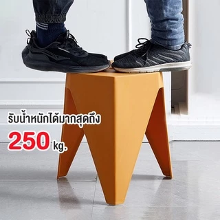 DUDEE เก้าอี้พลาสติกเหลี่ยม รุ่น DD93 เก้าอี้ไร้พนักพิง พลาสติกขึ้นรูป เม็ดพลาสติก PP เกรด A สินค้าพร้อมจัดส่ง